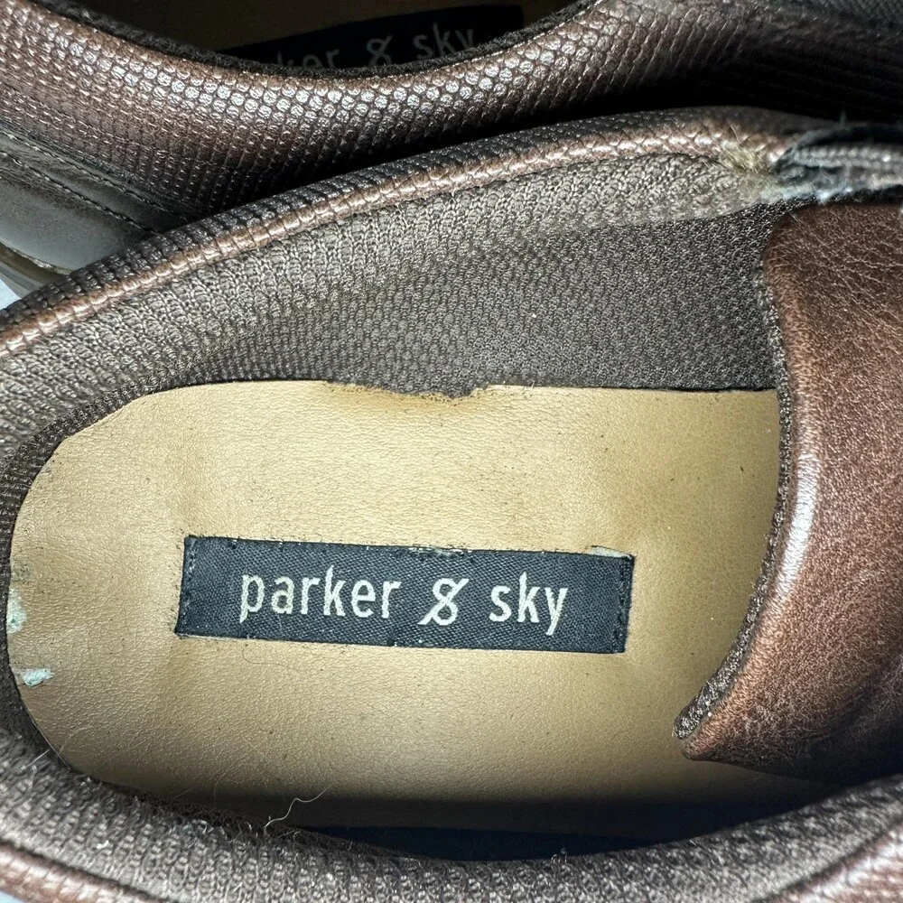 Parker & Sky Shoes Mens Size 7.5 Brown Oxford Dress Lace Up Derby KAYMIN 1075822
